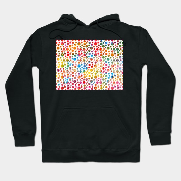 Colored balls pattern design Hoodie by SpieklyArt